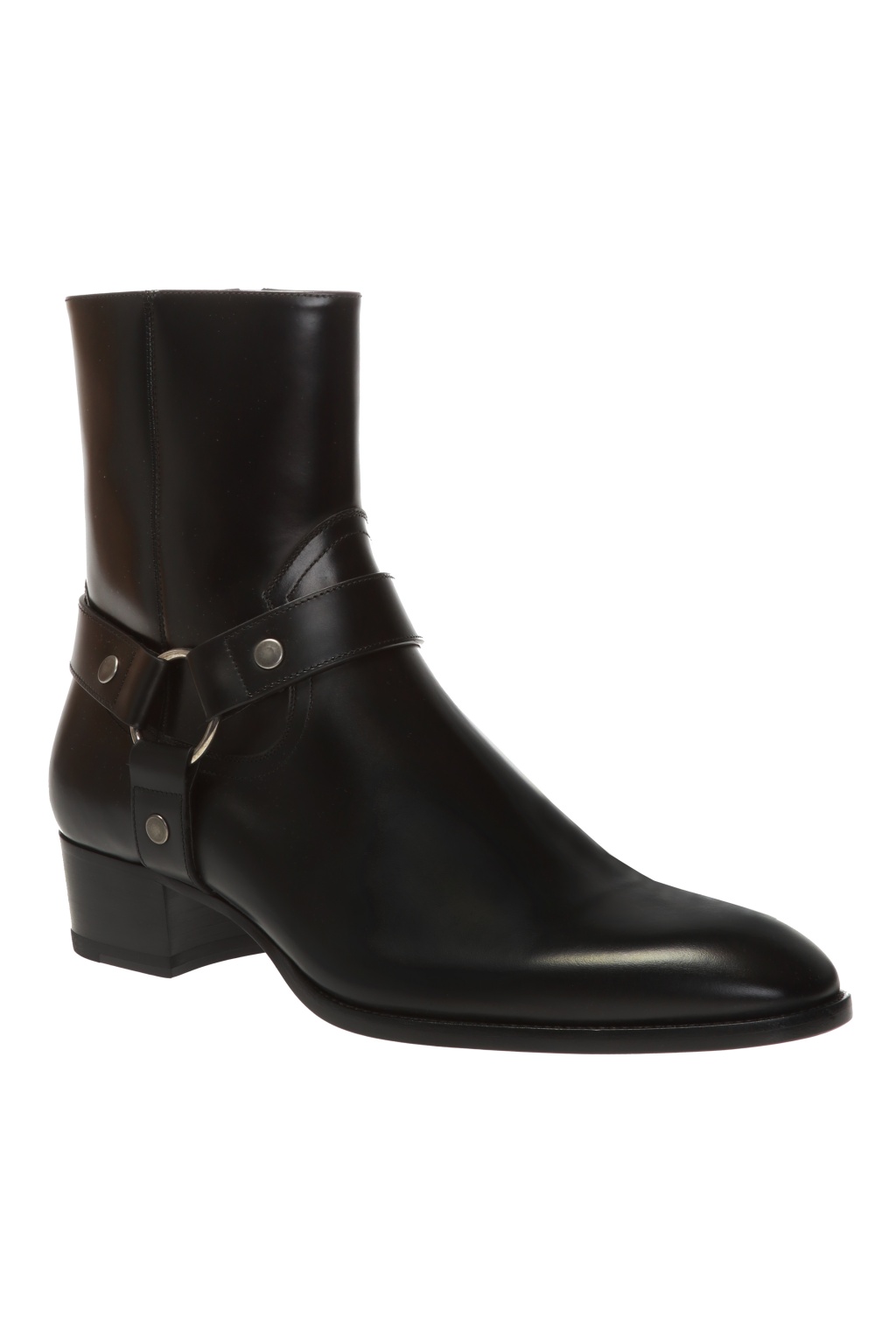 Saint Laurent 15AW WYATT チェーンスタッドアングルブーツ wyatt chelsea boots in smooth leather | Saint Laurent | YSL EE